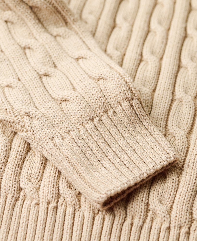 Womens' Turtleneck Long Sleeve Cable Knit Sweaters